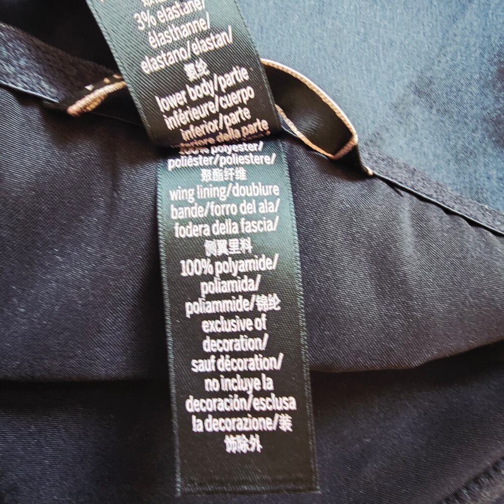 Victoria's Secret Bustier Black Satin Sexy Jumpsuit Women's Size XL - Picture 10 of 10